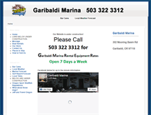 Tablet Screenshot of garibaldimarina.com